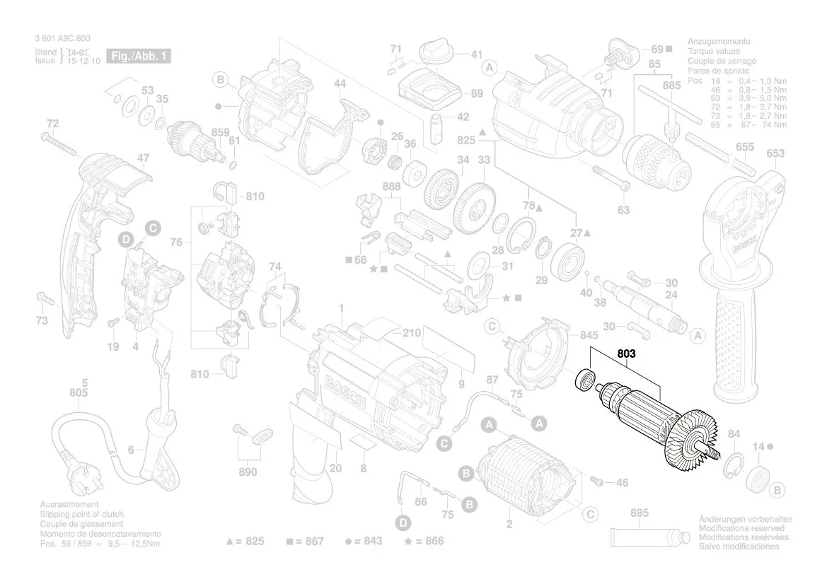Induit BOSCH réf. 2 604 011 401